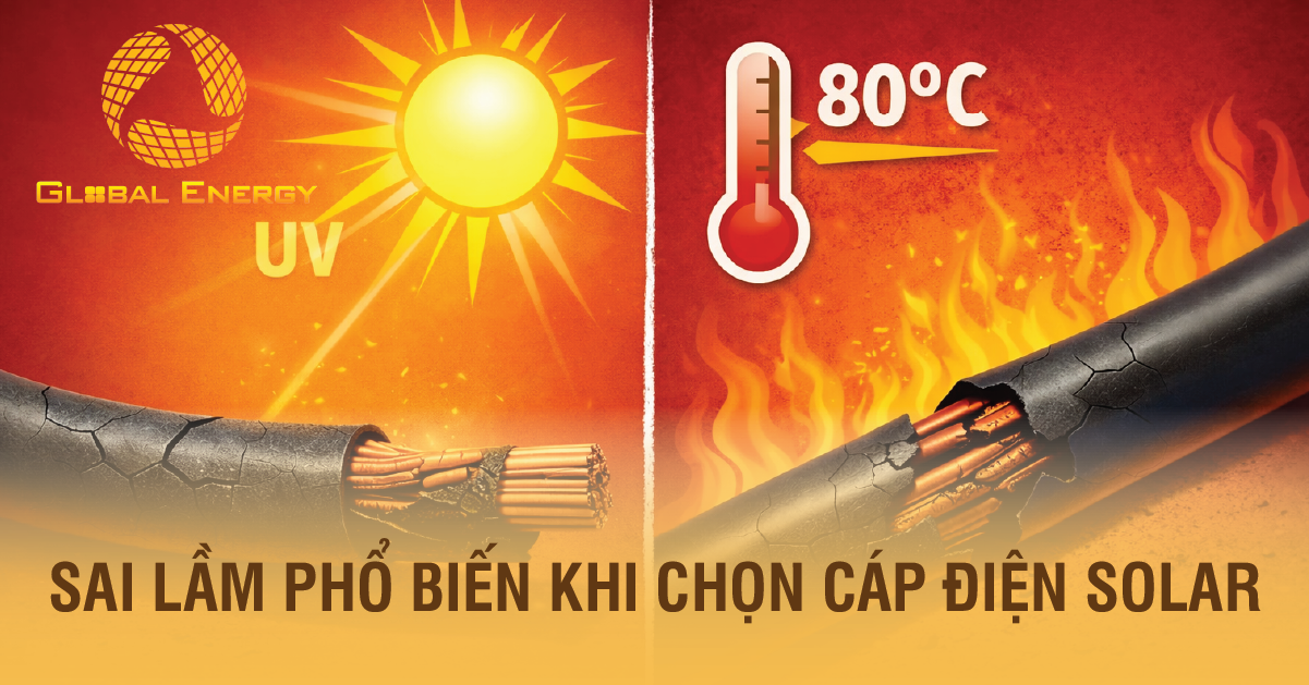 Sai lầm phổ biến khi chọn cáp điện solar
