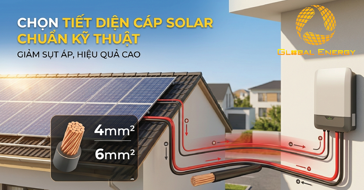 Cách tính tiết diện cáp solar chuẩn kỹ thuật