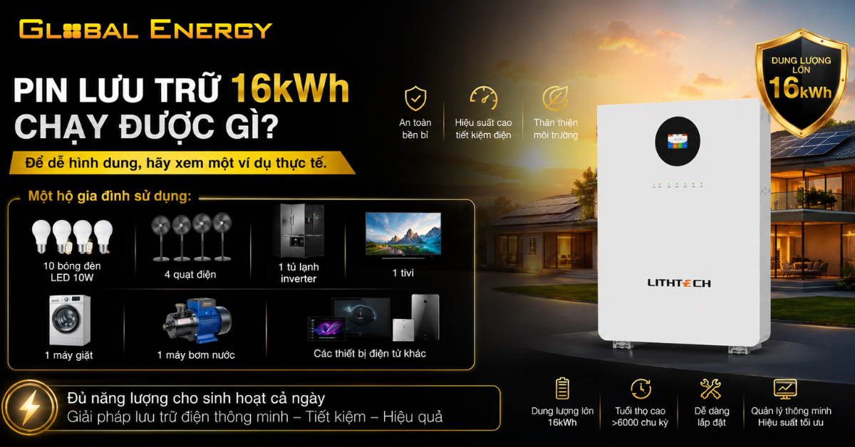 Pin lưu trữ 16kWh