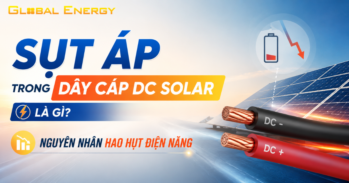 Sụt áp trong dây cáp DC Solar