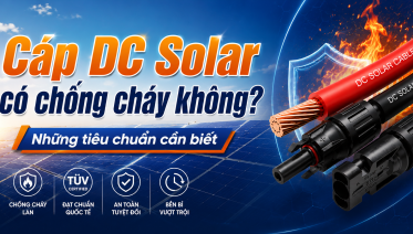 cáp DC Solar cần có khả năng chống cháy