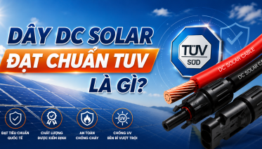 Dây dc solar đạt chuẩn tuv là gì?
