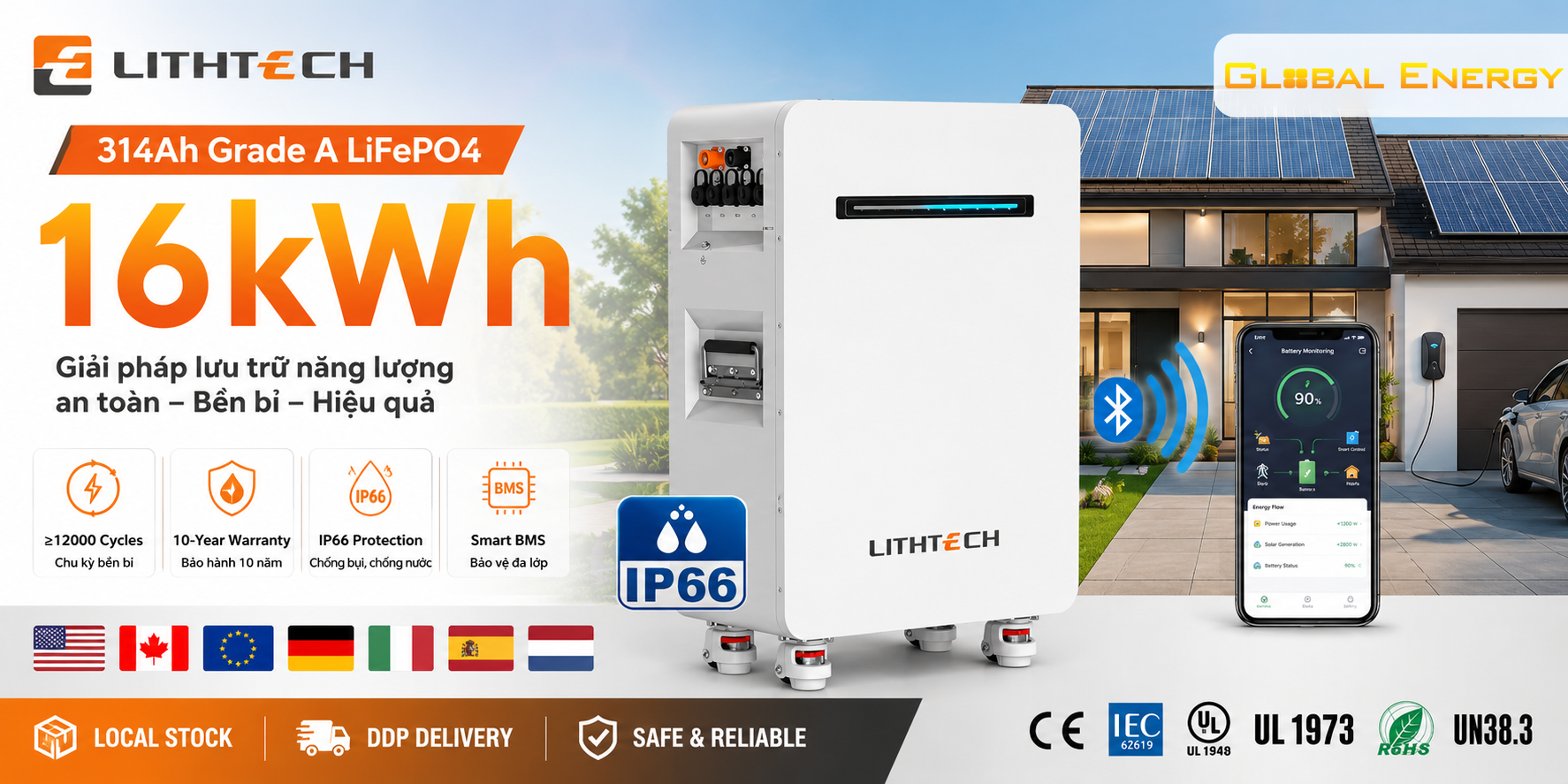 Pin lưu trữ 16kWh