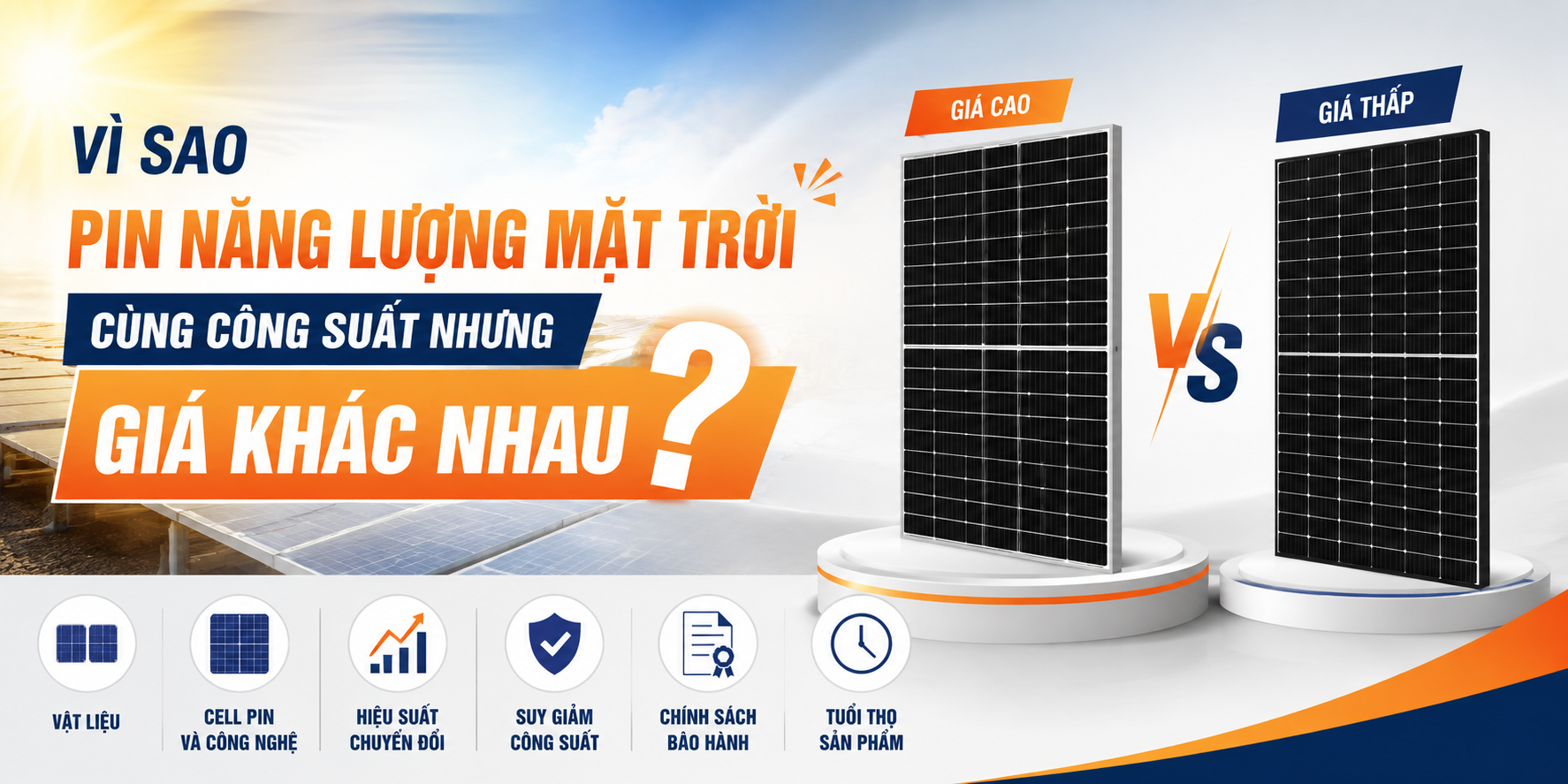 giá pin năng lượng mặt trời