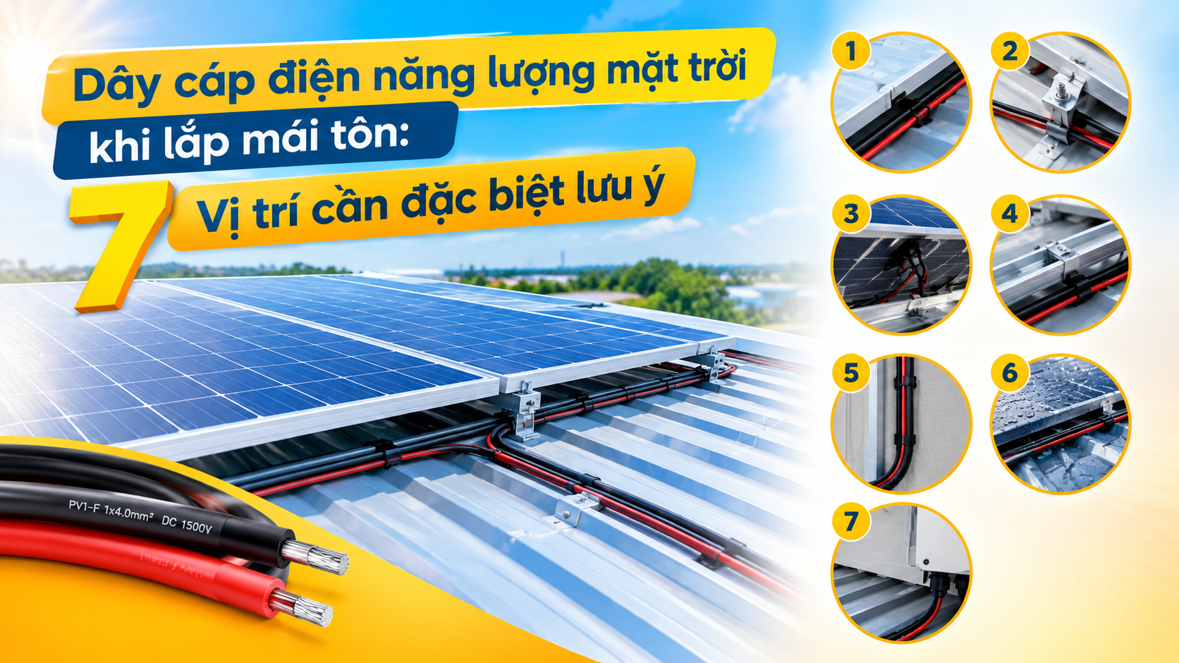 Dây cáp điện năng lượng mặt trời