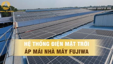Dự án lắp hệ điện mặt trời áp mái Nhà máy nước Fuziwa