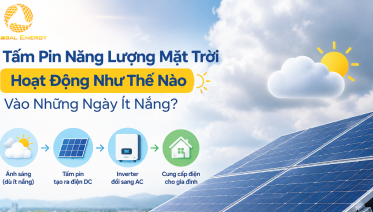 Tấm Pin năng lượng mặt trời ngày ít nắng