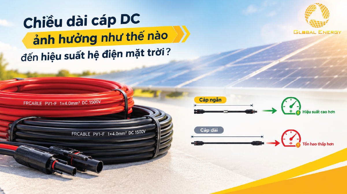 Chiều dài cáp DC ảnh hưởng như thế nào