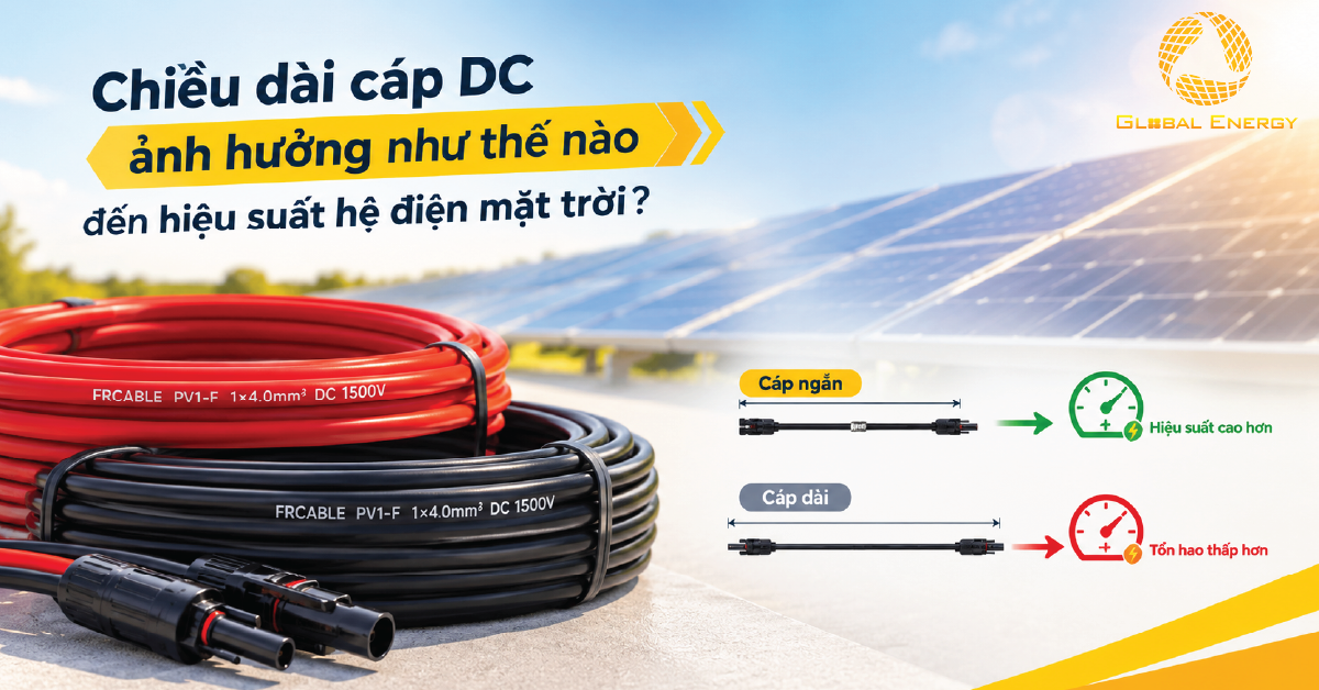 Chiều dài cáp DC ảnh hưởng như thế nào