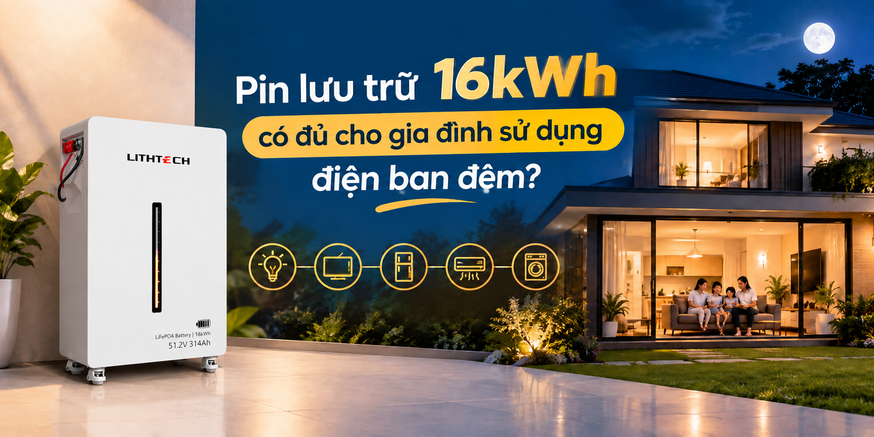 Pin lưu trữ 16kWh