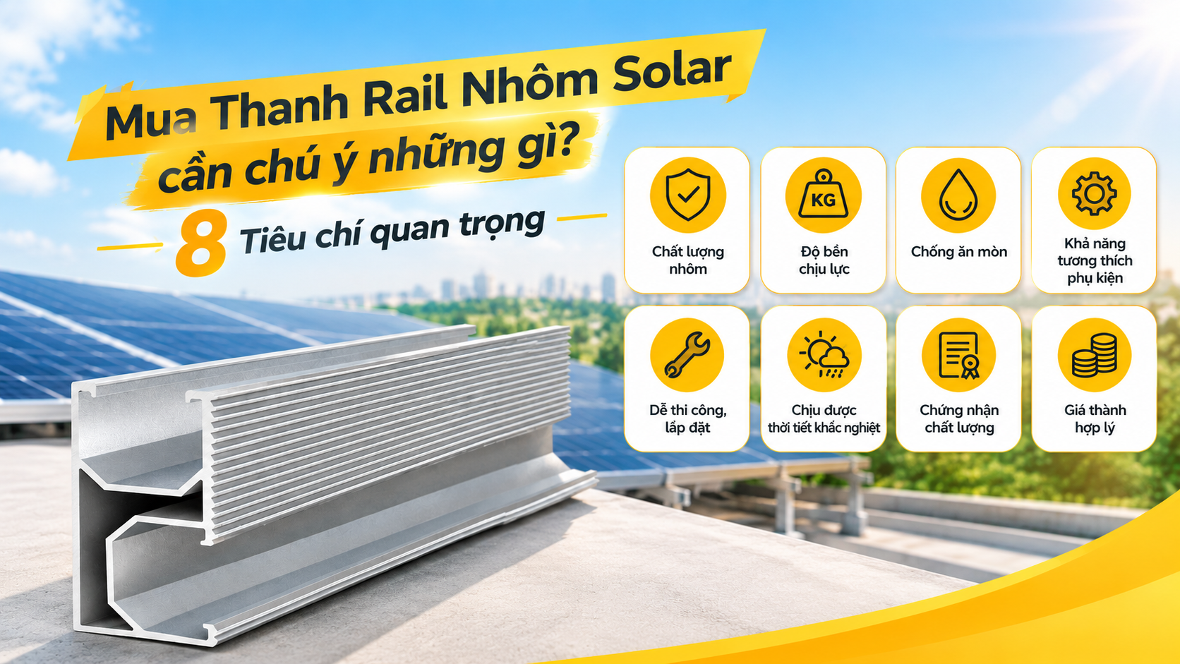 Thanh Rail Nhôm Solar