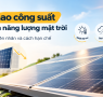 công suất tấm pin năng lượng mặt trời