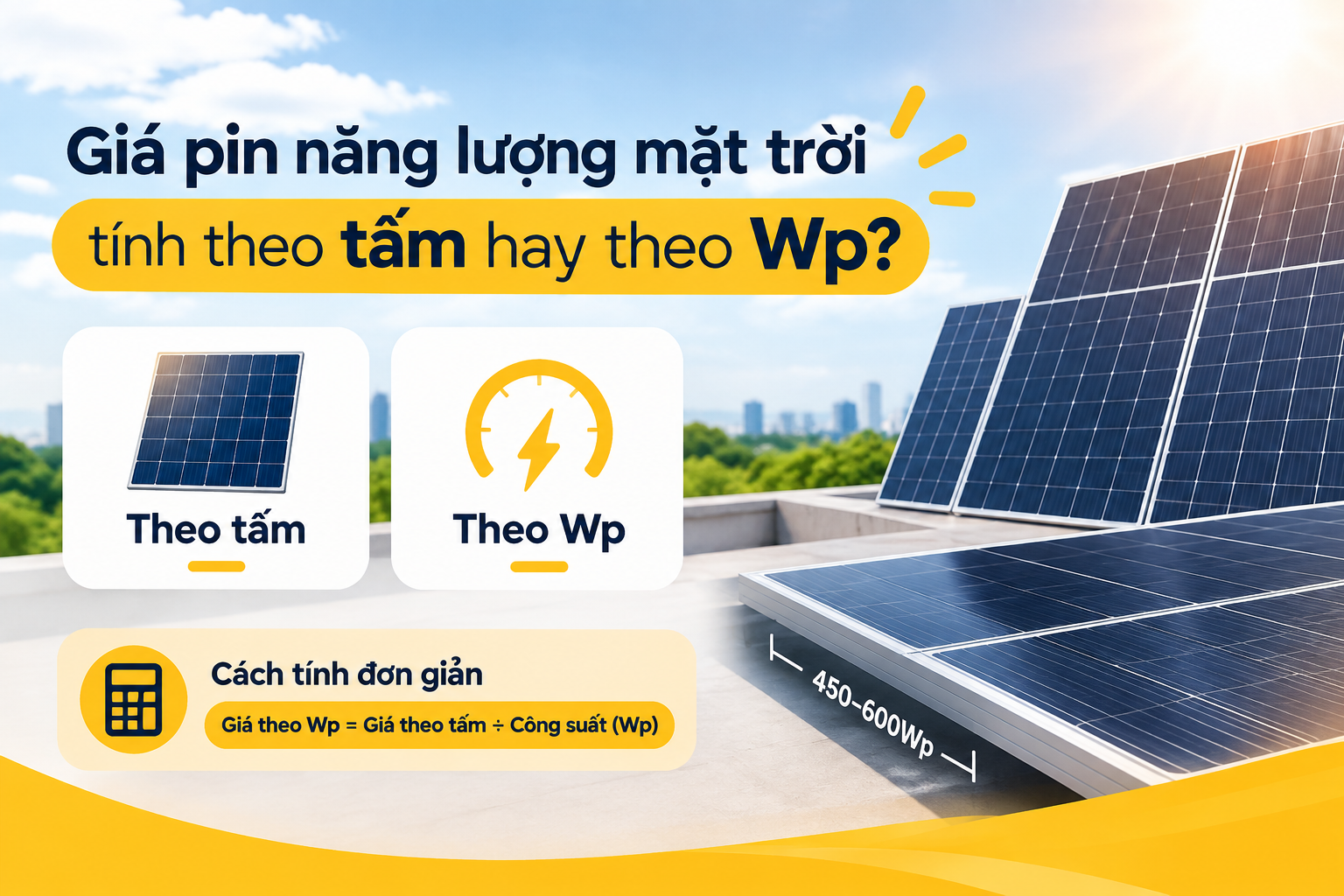 Giá pin năng lượng mặt trời
