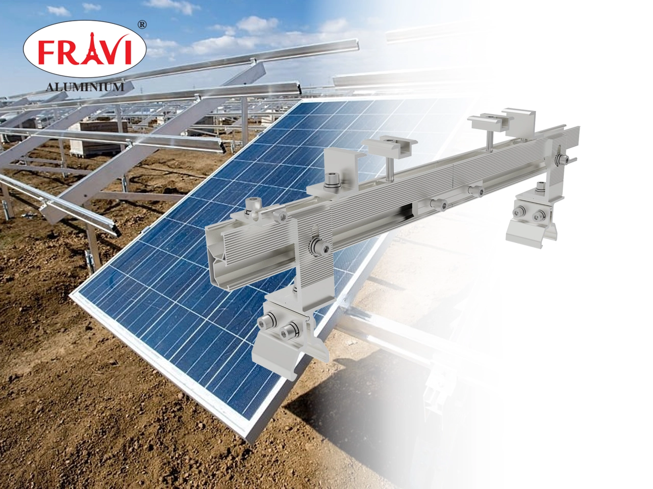 Thanh rail nhôm solar